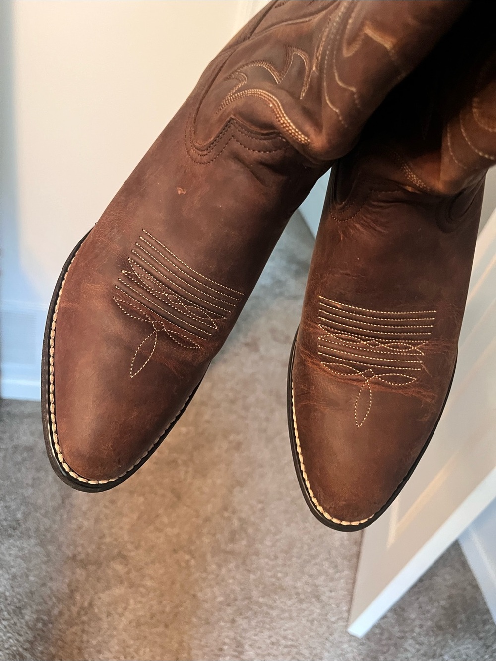 Heritage Brown Western Cowboy Boots - Picture 9 of 10